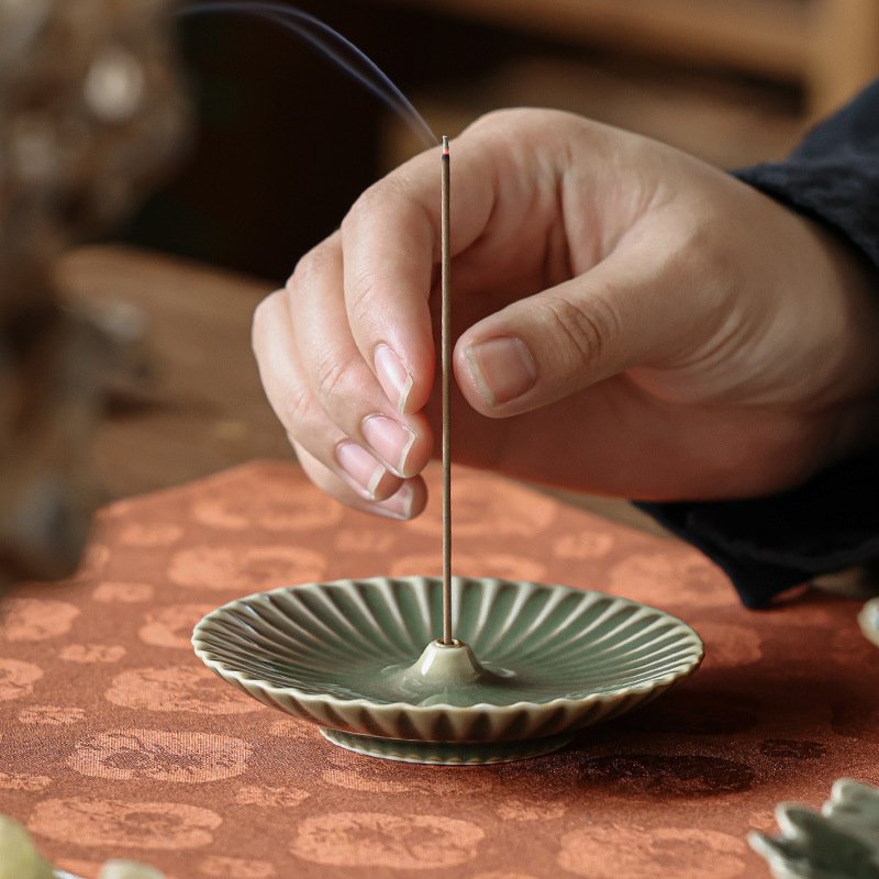 “Untitled” - Handmade Antique Style Yue Kiln Celadon Incense Burner/Holder