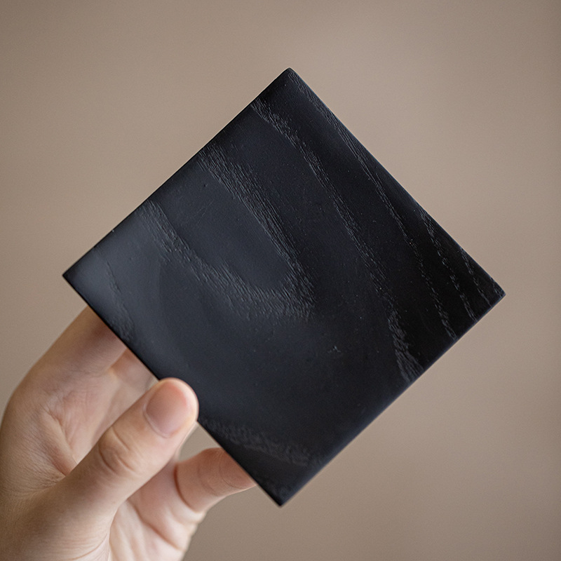 "Untitled" - Japanese Style Handcrafted Charred Cypress Wood Coaster-TeaTsy Official Website