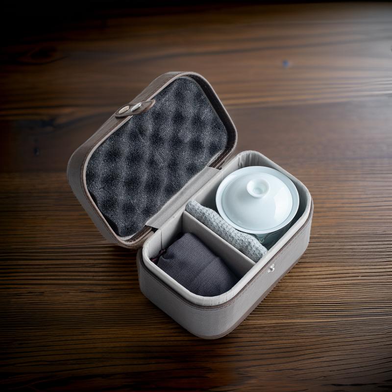 "Spring Whisper" - Handmade Portable Tea Set with Case for Four-TeaTsy Official Website