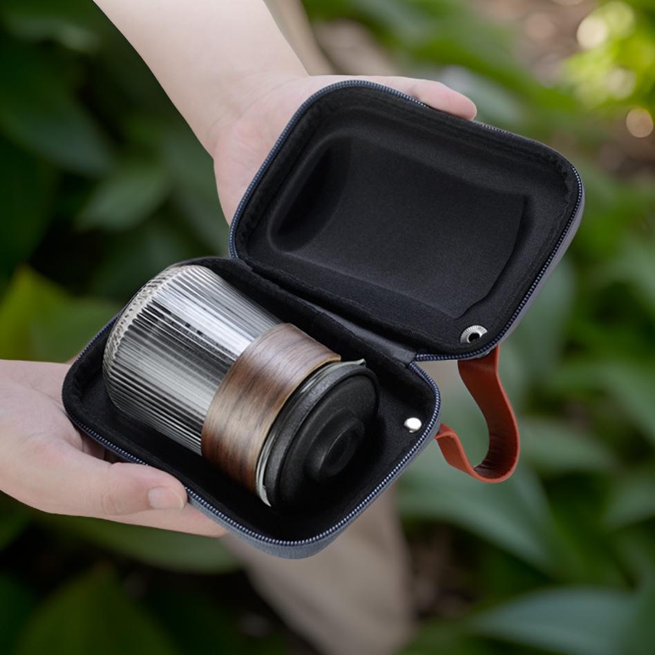 "Untitled" - Portable Ceramic Travel Teaset With Carrying Case-TeaTsy Official Website