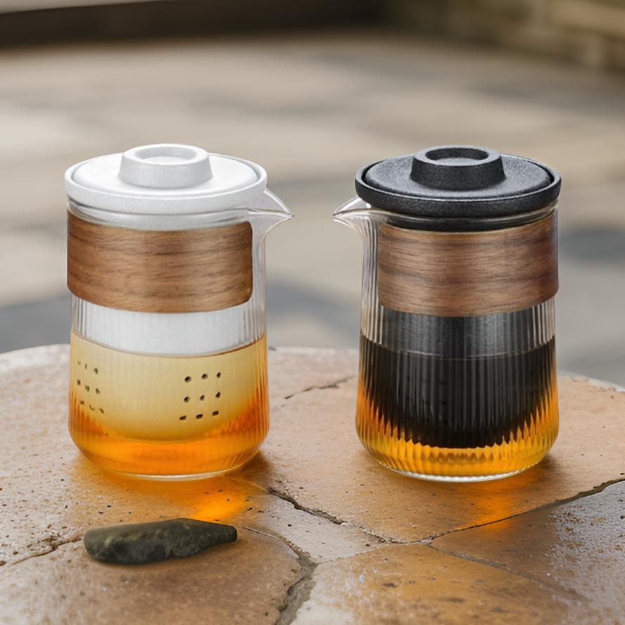 "Untitled" - Portable Ceramic Travel Teaset With Carrying Case-TeaTsy Official Website