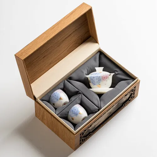 [Spring Special]The "Hydrangea Reverie" Collection Handmade PuYu (璞玉) Blanc de Chine Masterpiece Tea Set