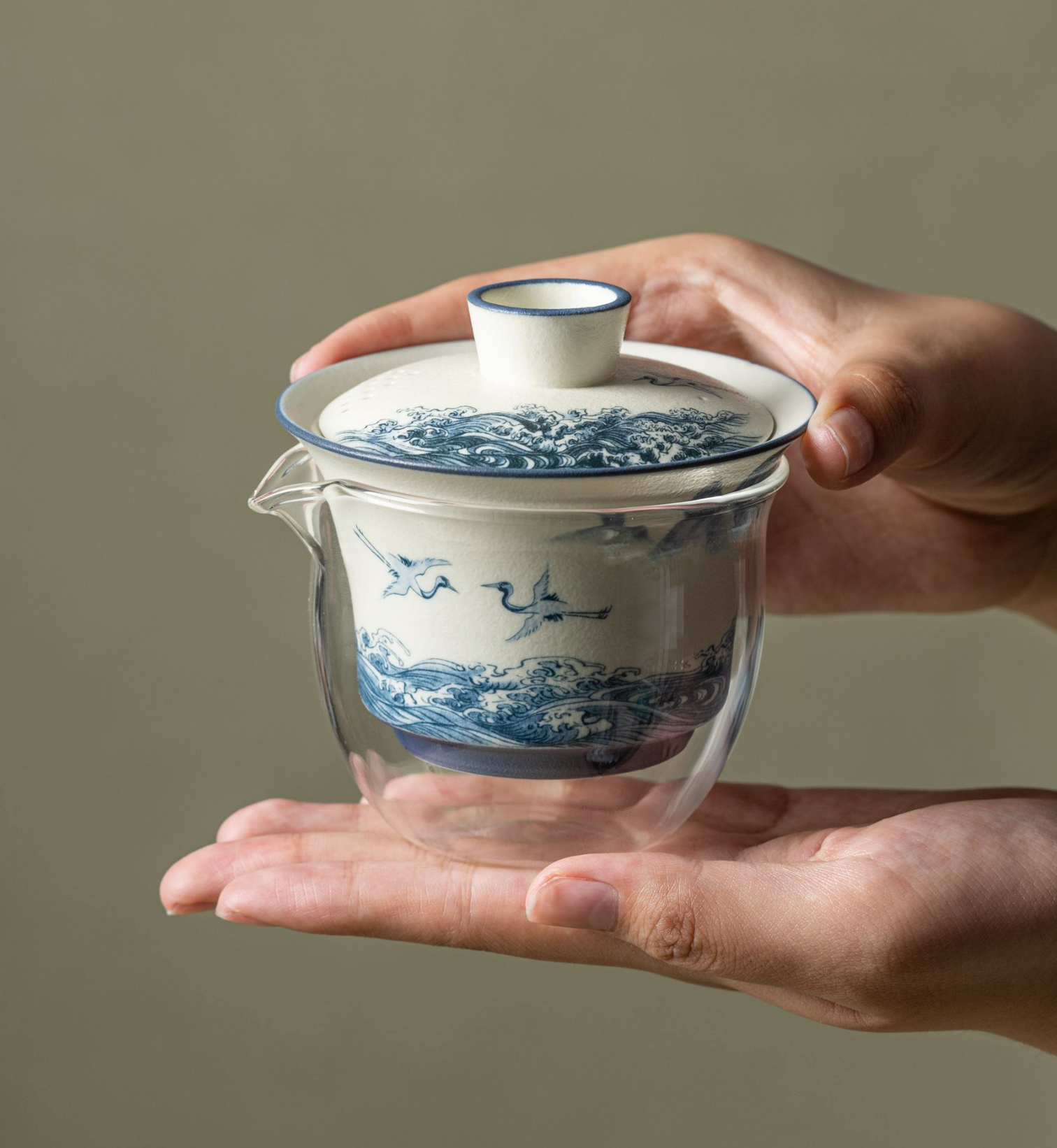 Precision Ceramic Lid Filter and Clear Borosilicate Glass Server
