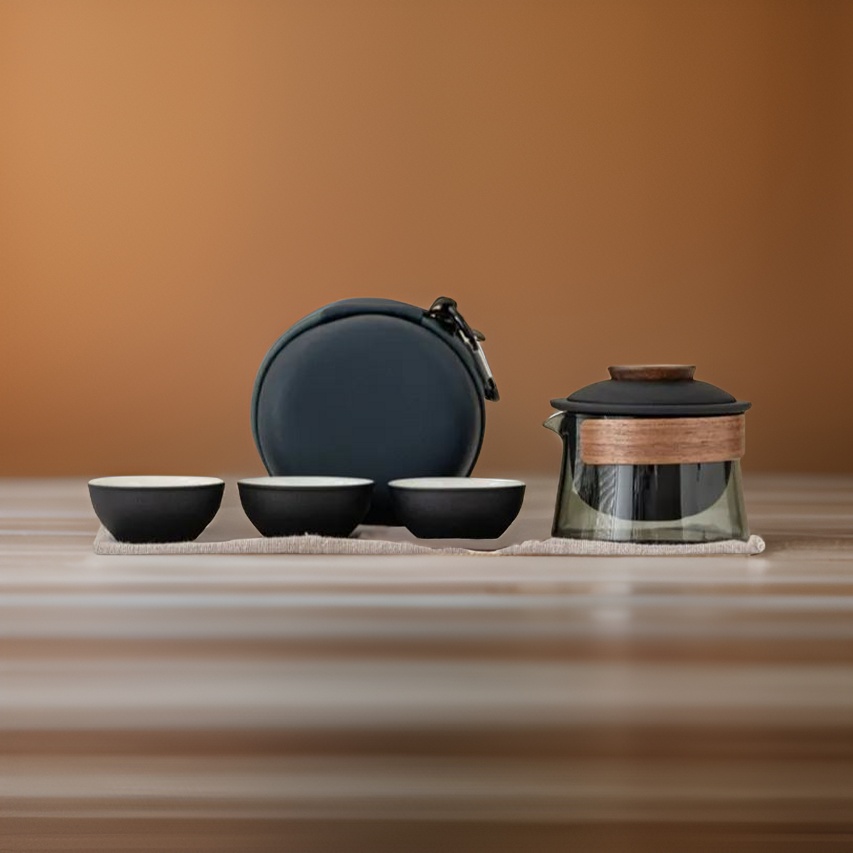 "Nomad" Handmade Portable Tea Set With Protective Case-TeaTsy Official Website