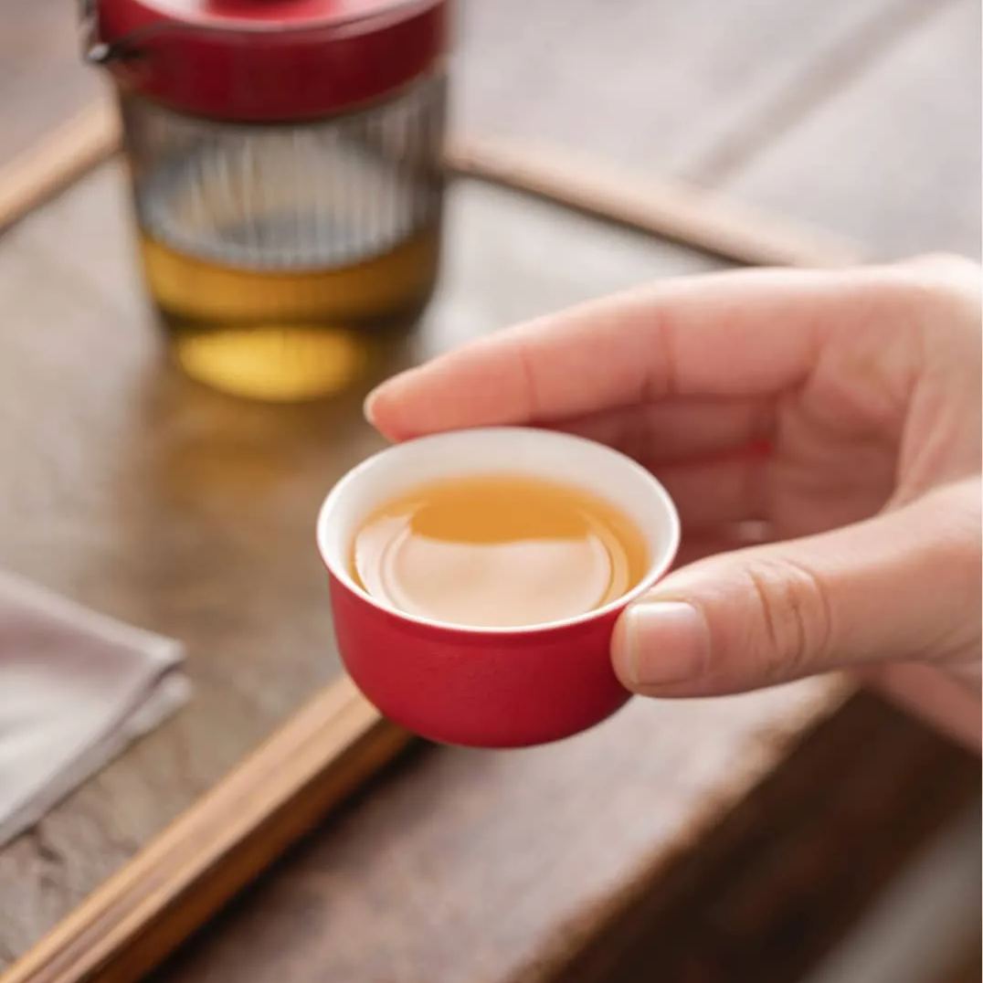 "Auspicious Dragon" - Handmade Portable Tea Set With Protective Case-TeaTsy Official Website