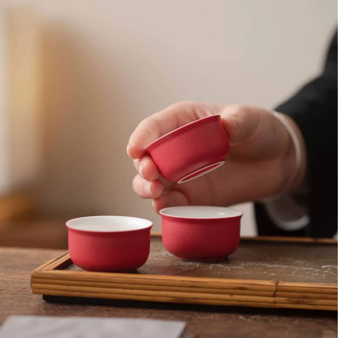 "Auspicious Dragon" - Handmade Portable Tea Set With Protective Case-TeaTsy Official Website