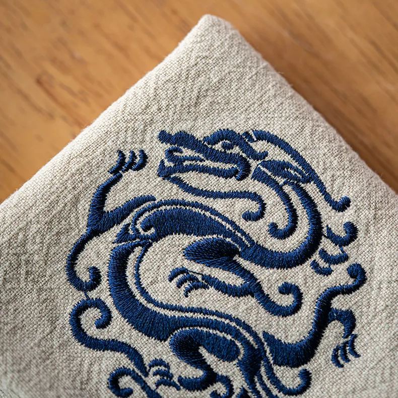 “Auspicious Dragon” - Antique Style Tea Towel-TeaTsy Official Website