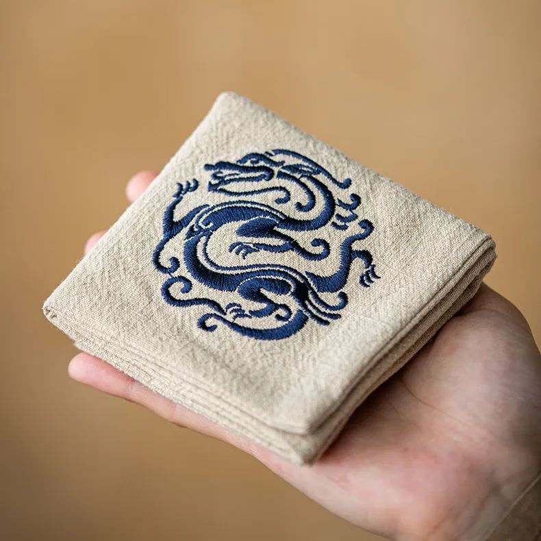 “Auspicious Dragon” - Antique Style Tea Towel-TeaTsy Official Website
