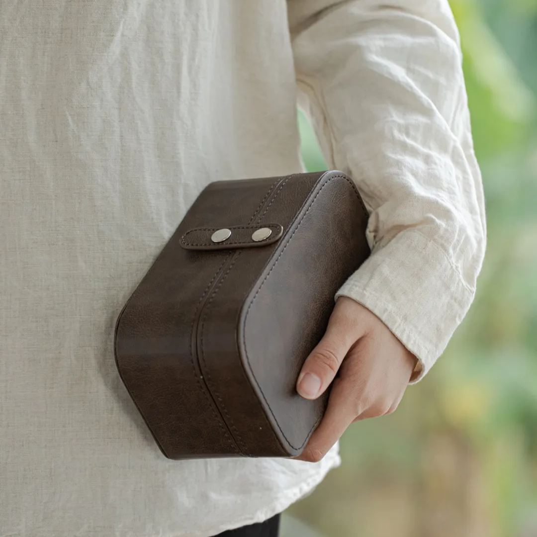 "Spring Whisper" - Handmade Portable Tea Set with Case for Four-TeaTsy Official Website