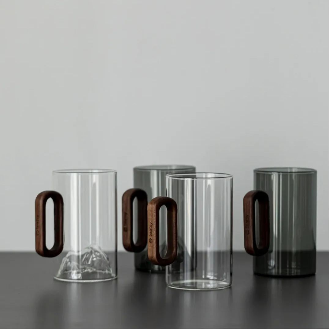 "Peakview" - High-grade Borosilicate Heat-Resistant Glass Tea Mug-TeaTsy Official Website