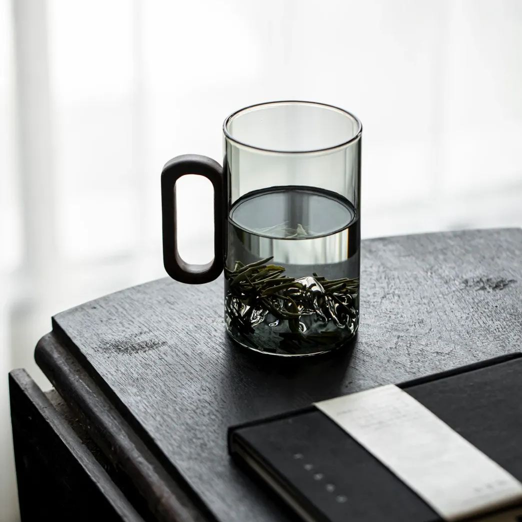"Peakview" - High-grade Borosilicate Heat-Resistant Glass Tea Mug-TeaTsy Official Website