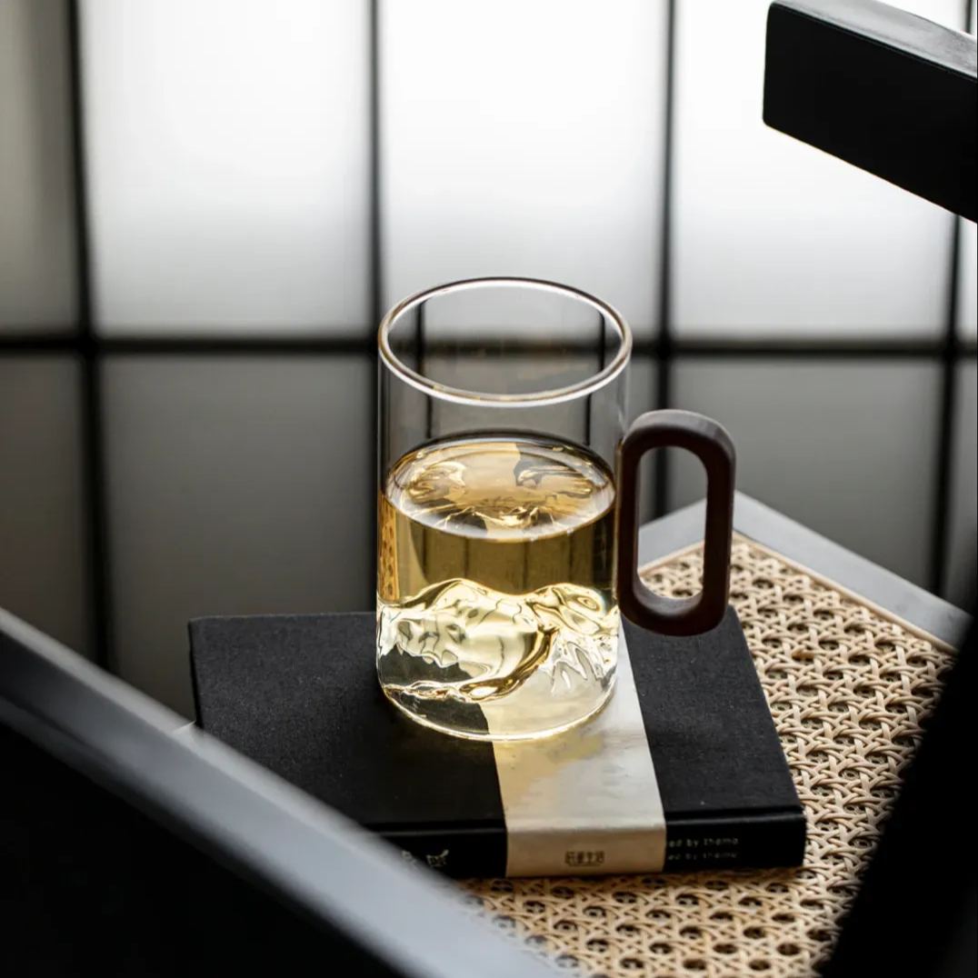 "Peakview" - High-grade Borosilicate Heat-Resistant Glass Tea Mug-TeaTsy Official Website