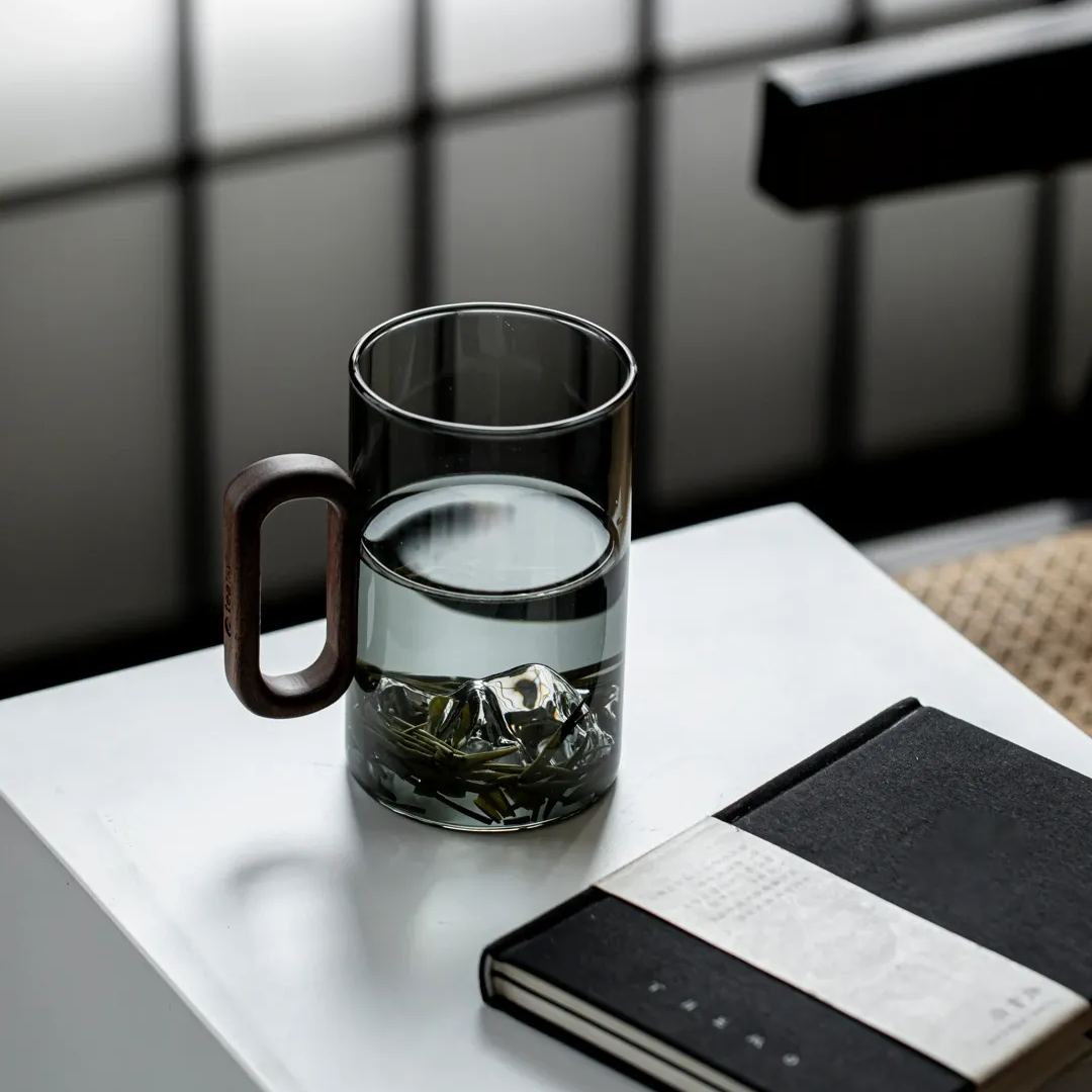"Peakview" - High-grade Borosilicate Heat-Resistant Glass Tea Mug-TeaTsy Official Website