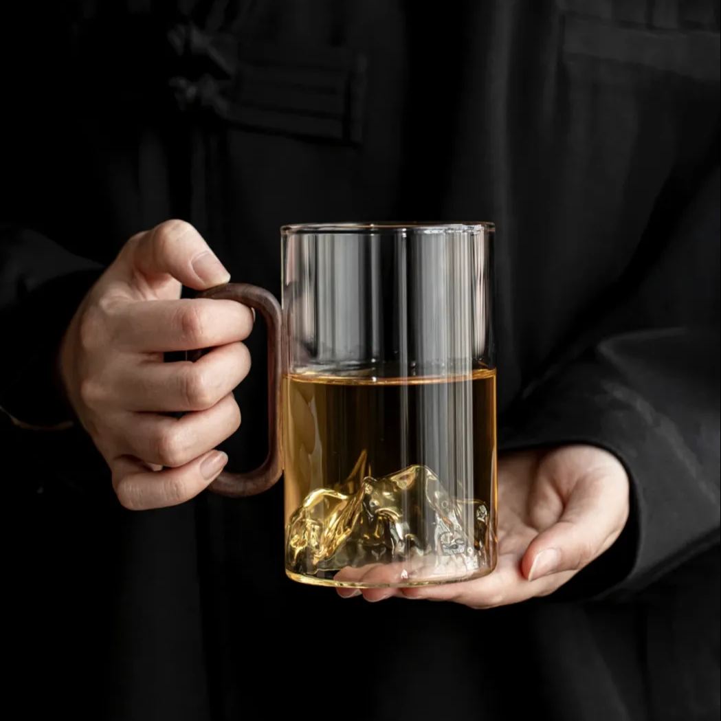 "Peakview" - High-grade Borosilicate Heat-Resistant Glass Tea Mug-TeaTsy Official Website