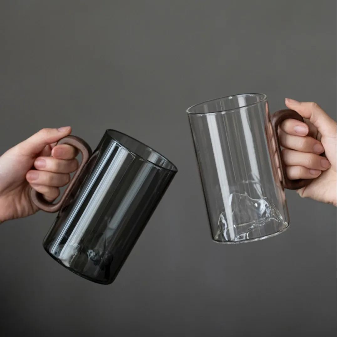 "Peakview" - High-grade Borosilicate Heat-Resistant Glass Tea Mug-TeaTsy Official Website