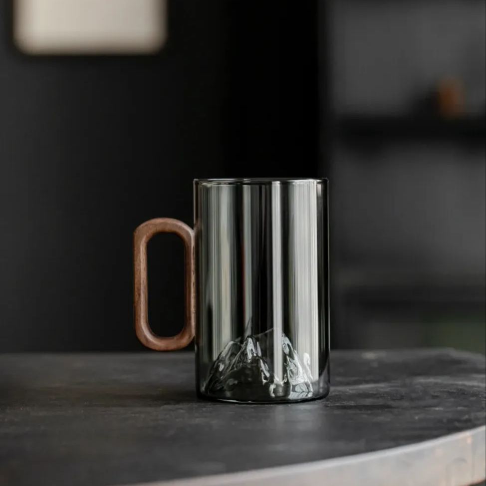 "Peakview" - High-grade Borosilicate Heat-Resistant Glass Tea Mug-TeaTsy Official Website