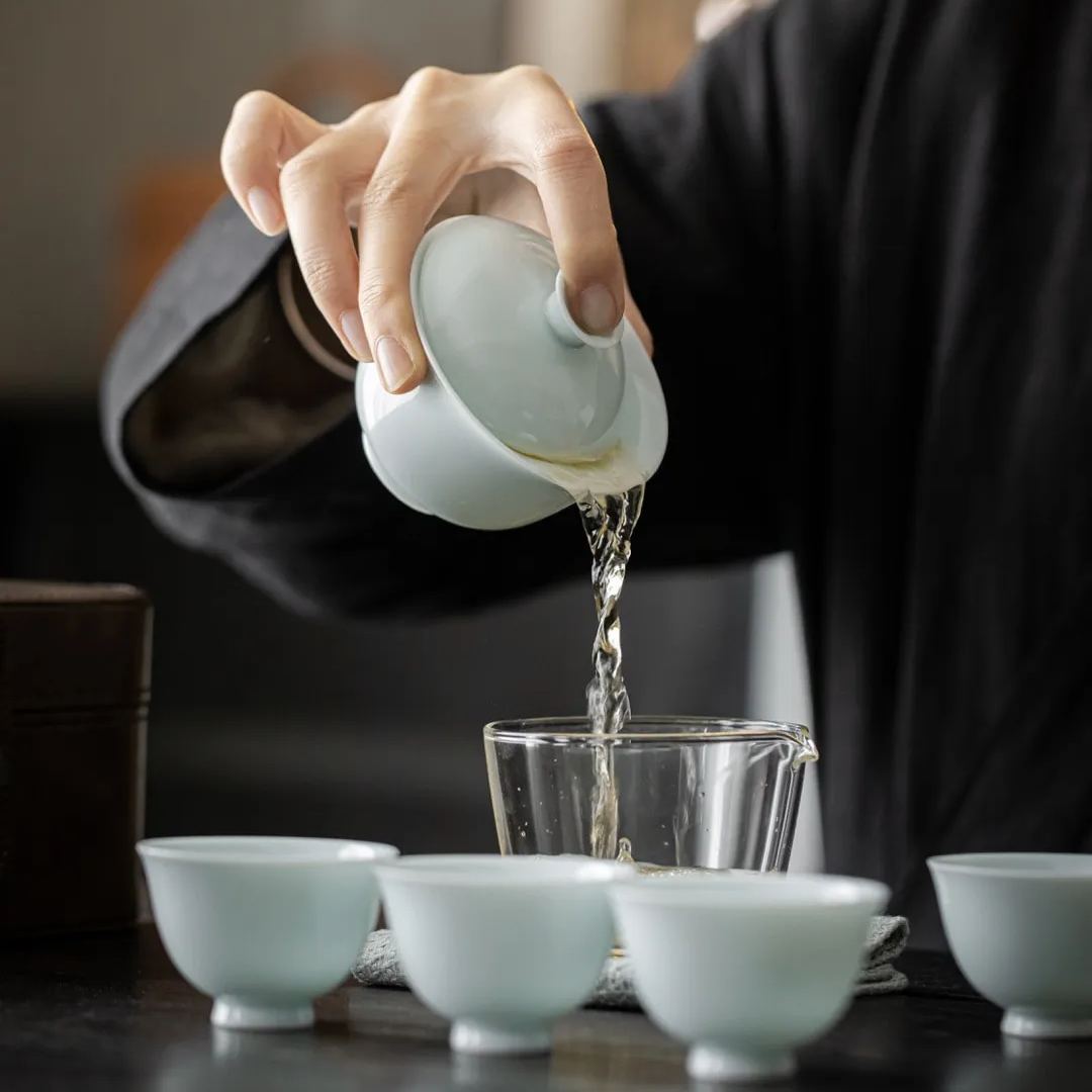 "Spring Whisper" - Handmade Portable Tea Set with Case for Four-TeaTsy Official Website