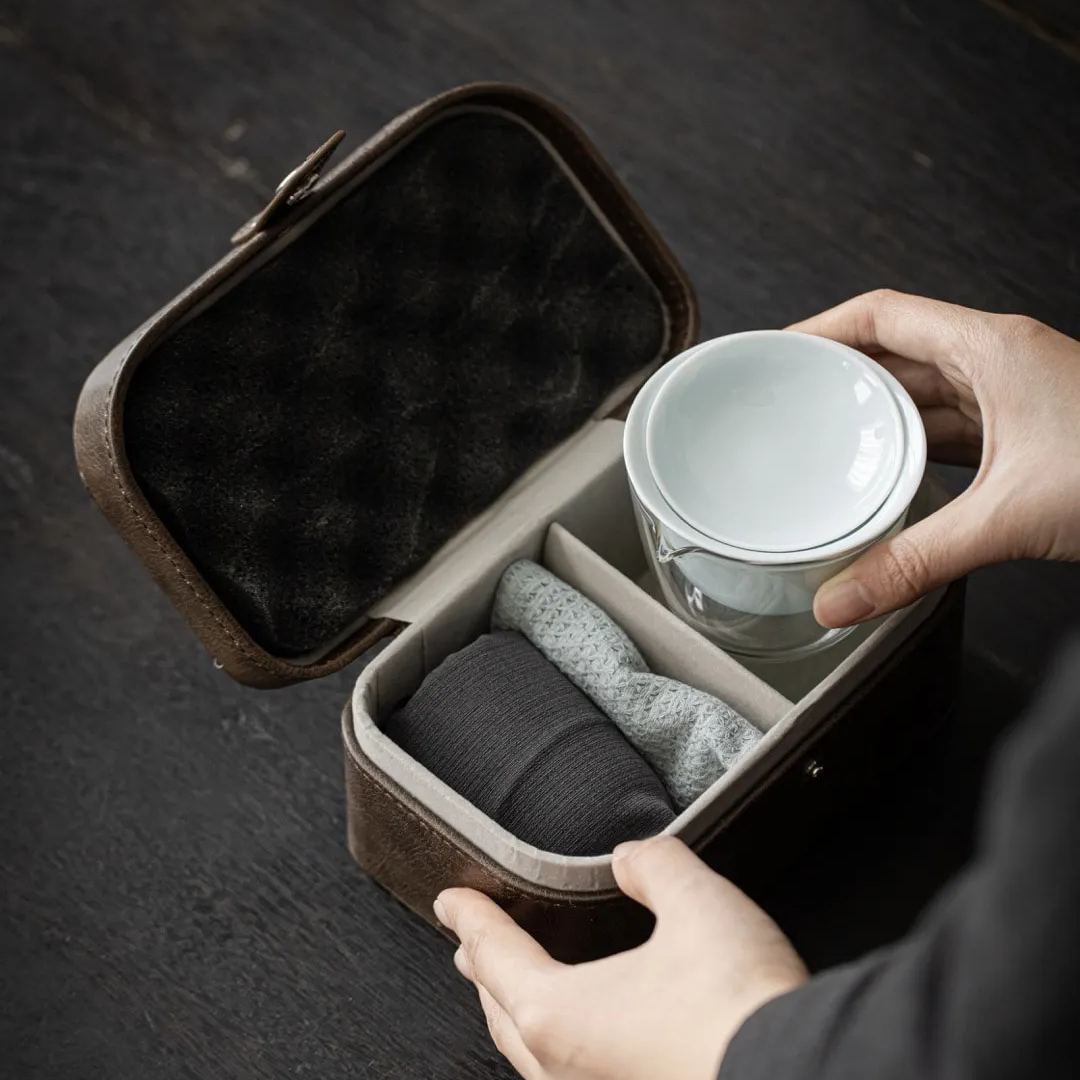 "Spring Whisper" - Handmade Portable Tea Set with Case for Four-TeaTsy Official Website