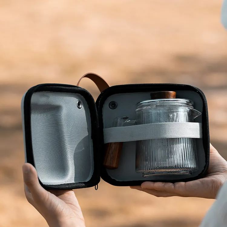 “Snowy Sunshine” - Portable Tea Set For Travel/Outdoor-TeaTsy Official Website