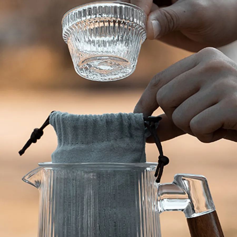 “Snowy Sunshine” - Portable Tea Set For Travel/Outdoor-TeaTsy Official Website