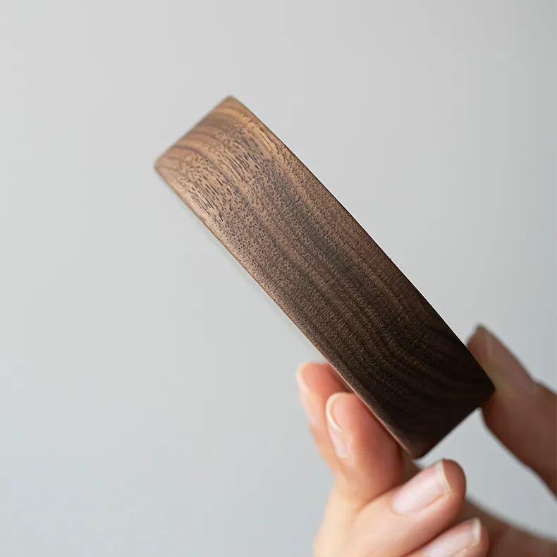 "Zen Circle" - Handcrafted Walnut Incense Holder-TeaTsy Official Website