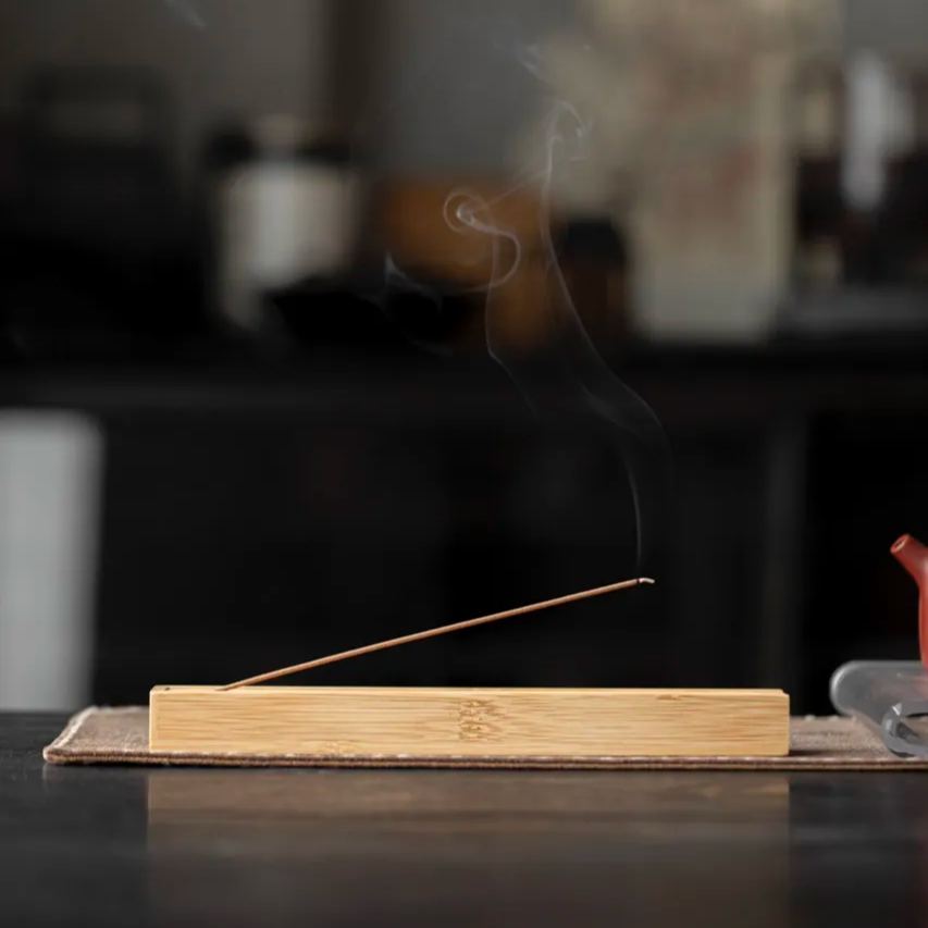 "Untitled" - Handcrafted Bamboo Wood Incense Holder/Storage Box-TeaTsy Official Website