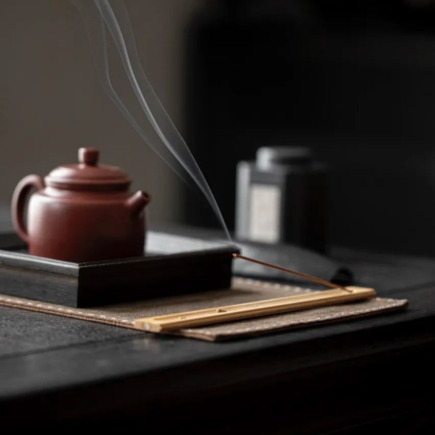 "Untitled" - Handcrafted Bamboo Wood Incense Holder/Storage Box-TeaTsy Official Website