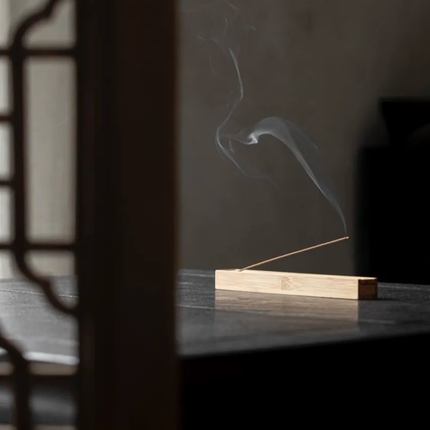 "Untitled" - Handcrafted Bamboo Wood Incense Holder/Storage Box-TeaTsy Official Website