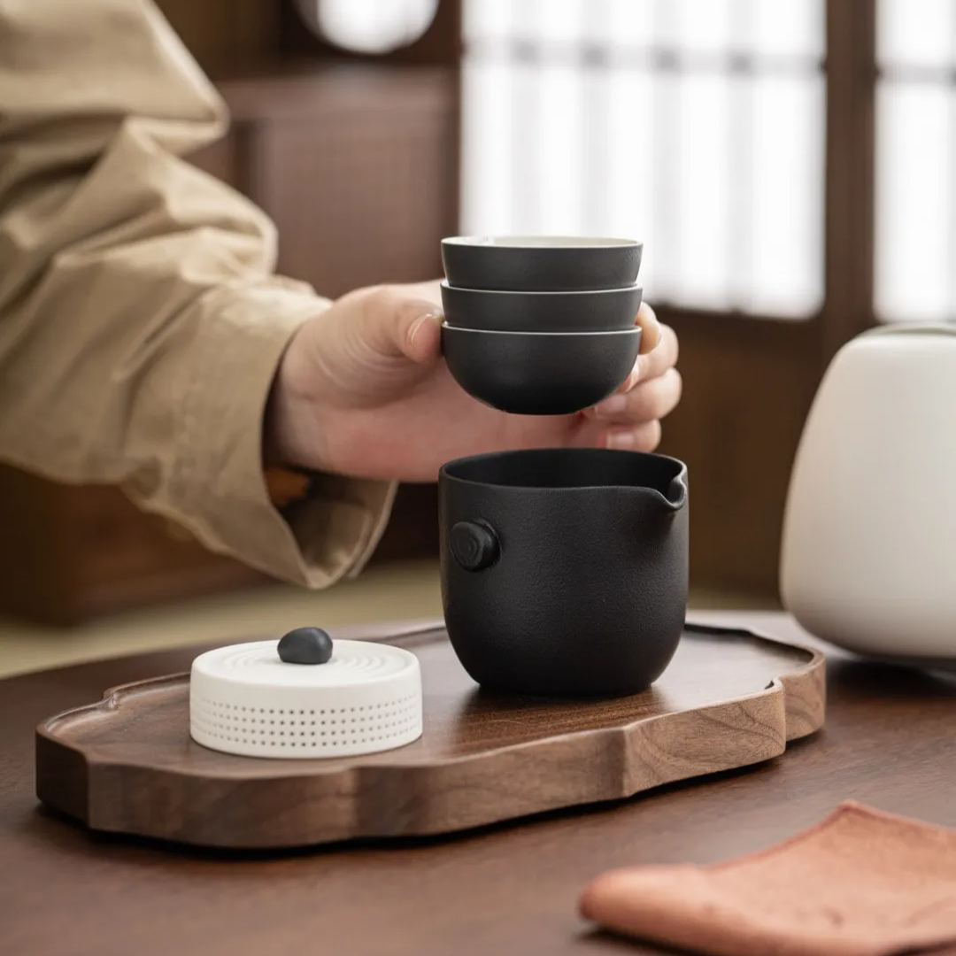 “Karesansui" Handmade Portable Tea Set (Lite)-TeaTsy Official Website