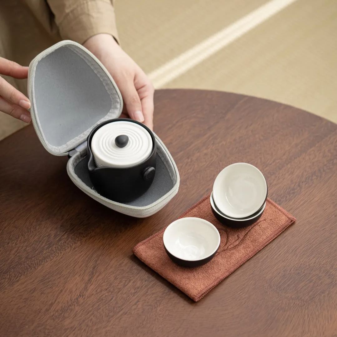 “Karesansui" Handmade Portable Tea Set (Lite)-TeaTsy Official Website