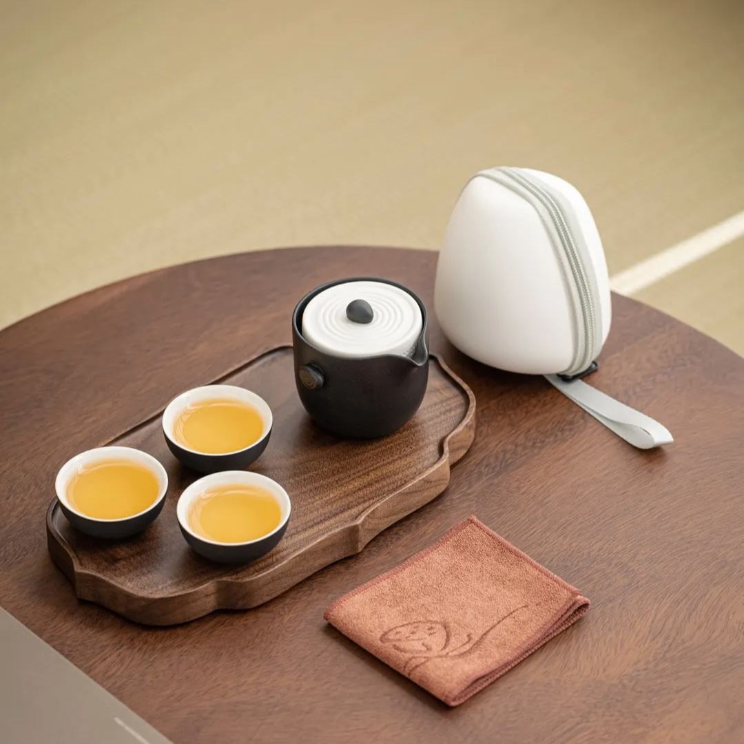 “Karesansui" Handmade Portable Tea Set (Lite)-TeaTsy Official Website