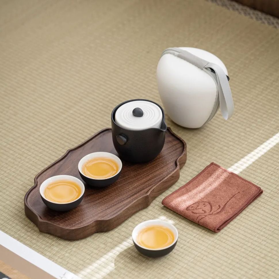 “Karesansui" Handmade Portable Tea Set (Lite)-TeaTsy Official Website