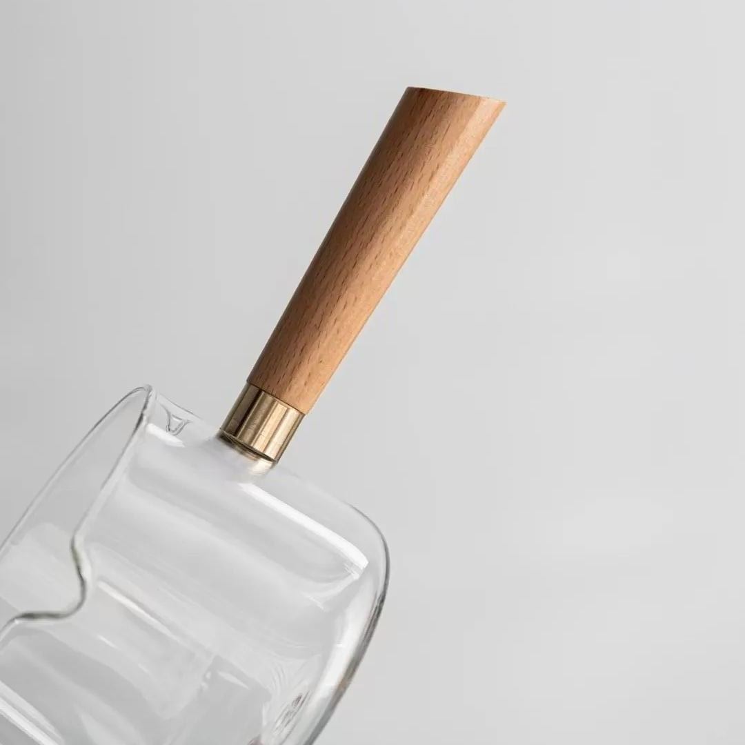 “Vortex Classic” - Heat-Resistant Glass Handled Teapot with Rotating Strainer-TeaTsy Official Website