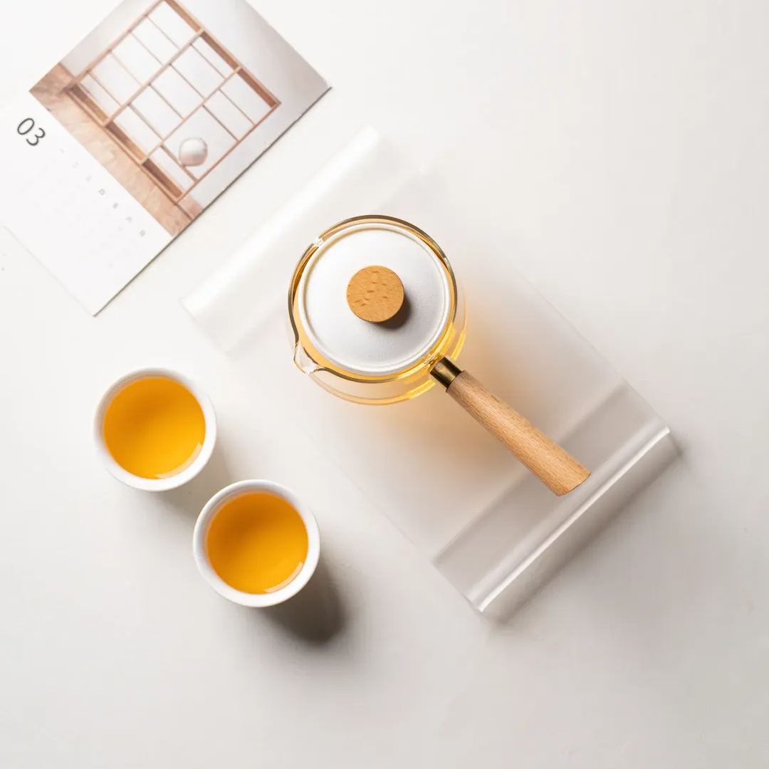 “Vortex Classic” - Heat-Resistant Glass Handled Teapot with Rotating Strainer-TeaTsy Official Website