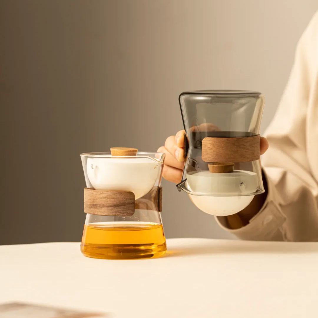 “Vortex” - Heat-Resistant Glass Teapot with Rotating Strainer-TeaTsy Official Website