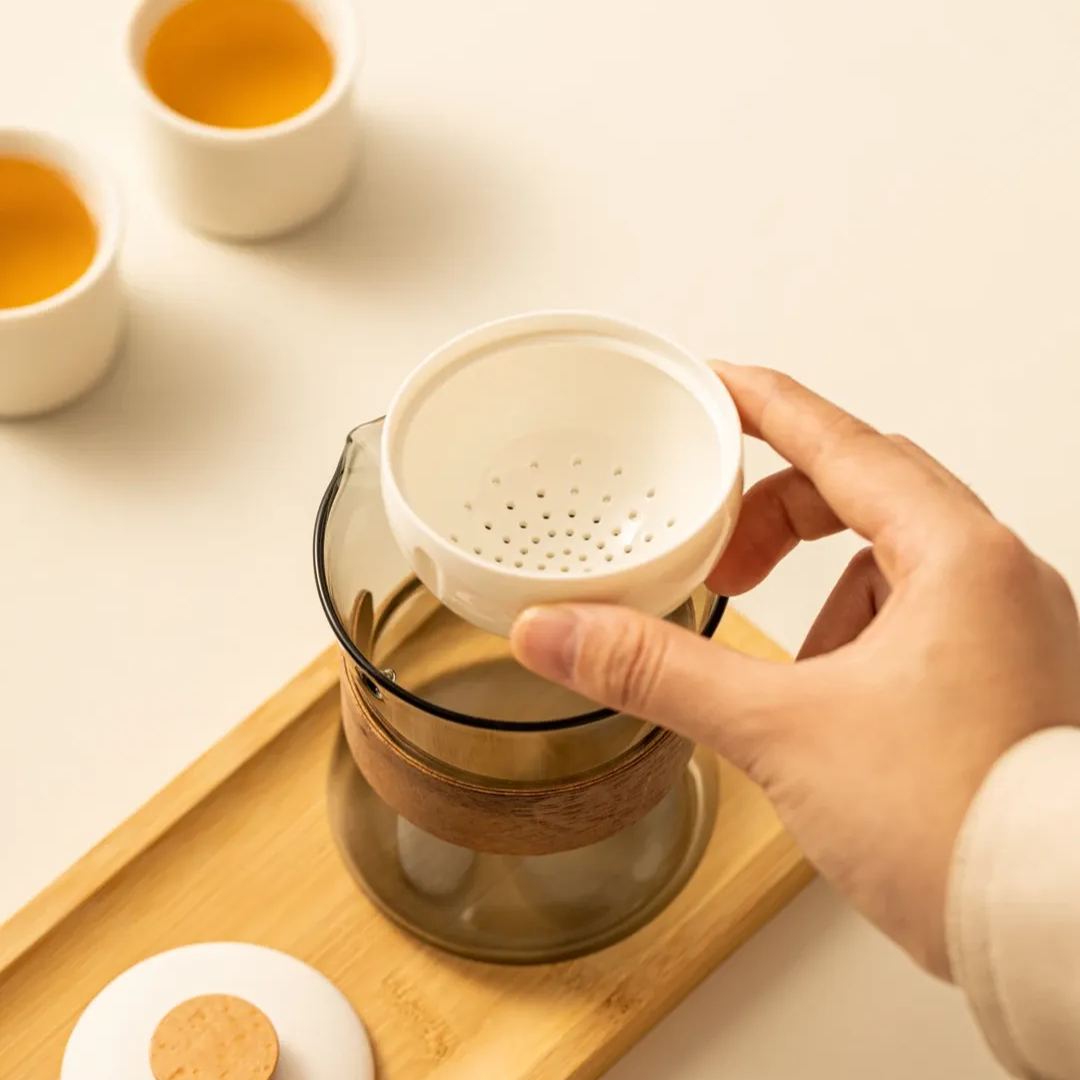 “Vortex” - Heat-Resistant Glass Teapot with Rotating Strainer-TeaTsy Official Website