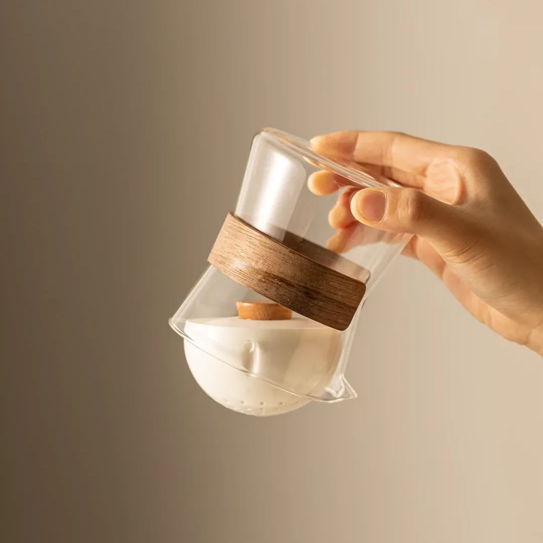 “Vortex” - Heat-Resistant Glass Teapot with Rotating Strainer-TeaTsy Official Website