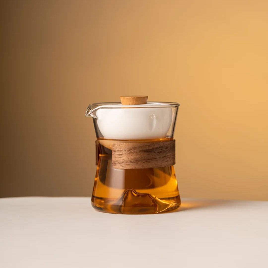 “Vortex Jingmai” - Heat-Resistant Glass Handled Teapot with Rotating Strainer Travel Set-TeaTsy Official Website