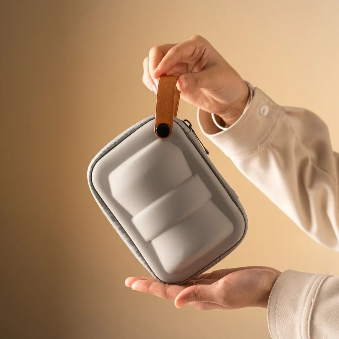 “Vortex Jingmai” - Heat-Resistant Glass Handled Teapot with Rotating Strainer Travel Set-TeaTsy Official Website