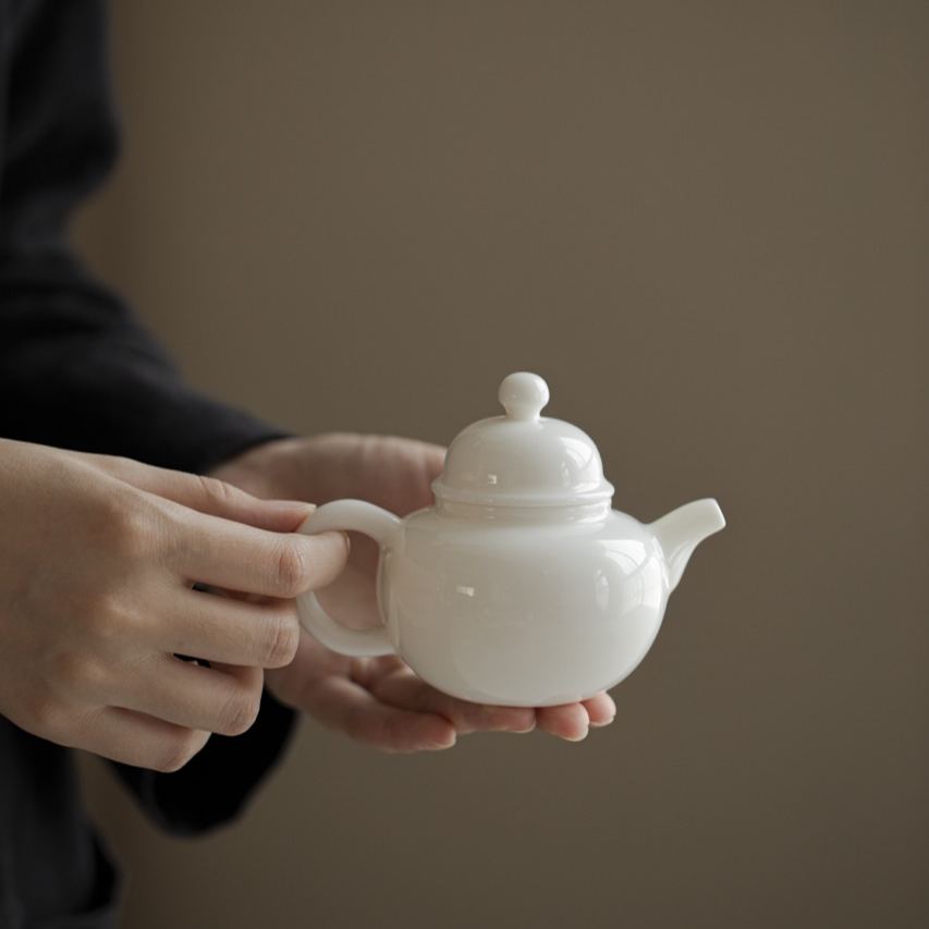 [Gift Season SALE]“Blanc Grace" - Sophisticated Dehua Porcelain Tea Set-TeaTsy Official Website