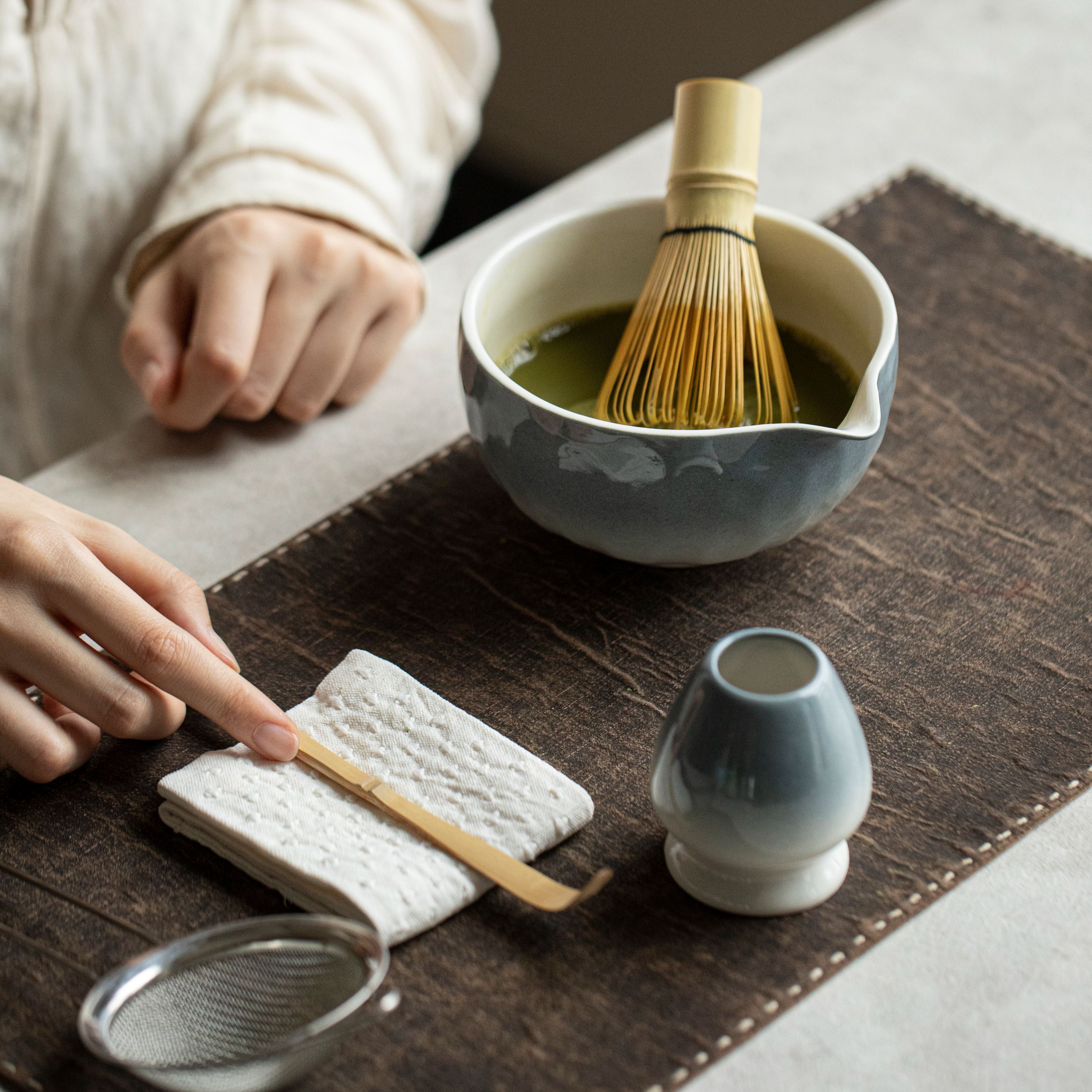 “Misty Hues” — Artisanal Matcha Ritual Set-TeaTsy Official Website