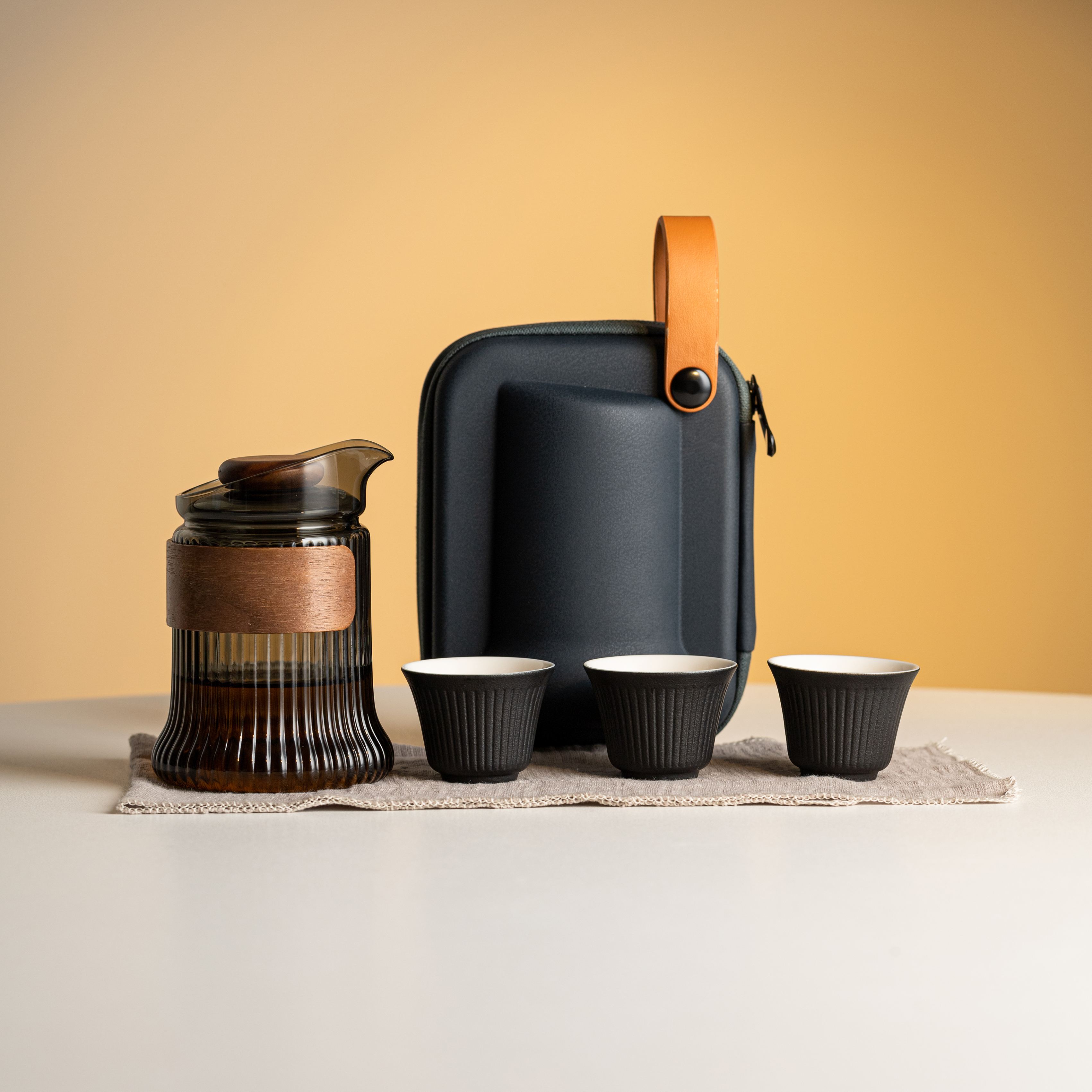 “Aura” - Portable Travel Tea Set with Protective Case-TeaTsy Official Website
