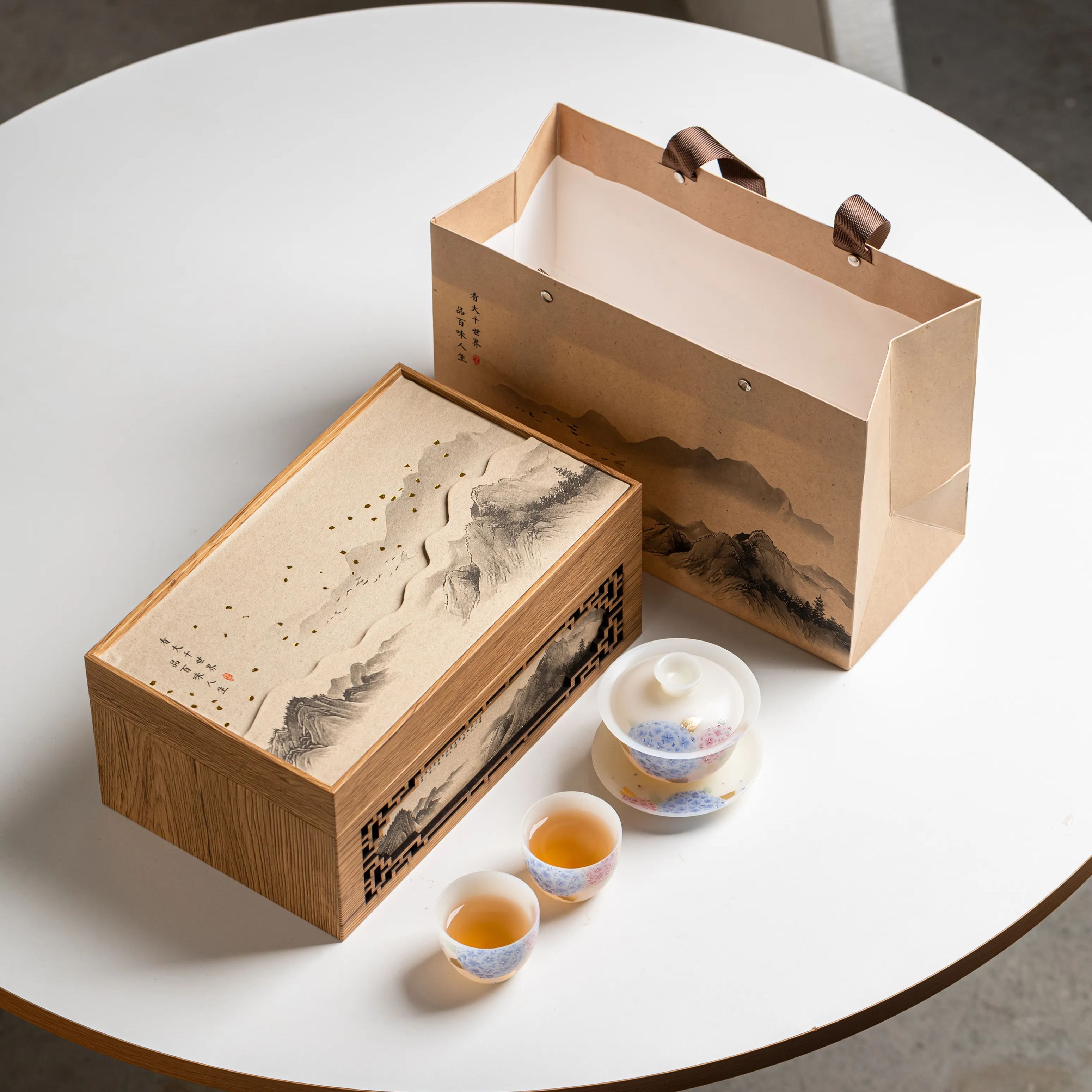 "Hydrangea Reverie" - PuYu(璞玉) White Porcelain Tea Gift Set-TeaTsy Official Website