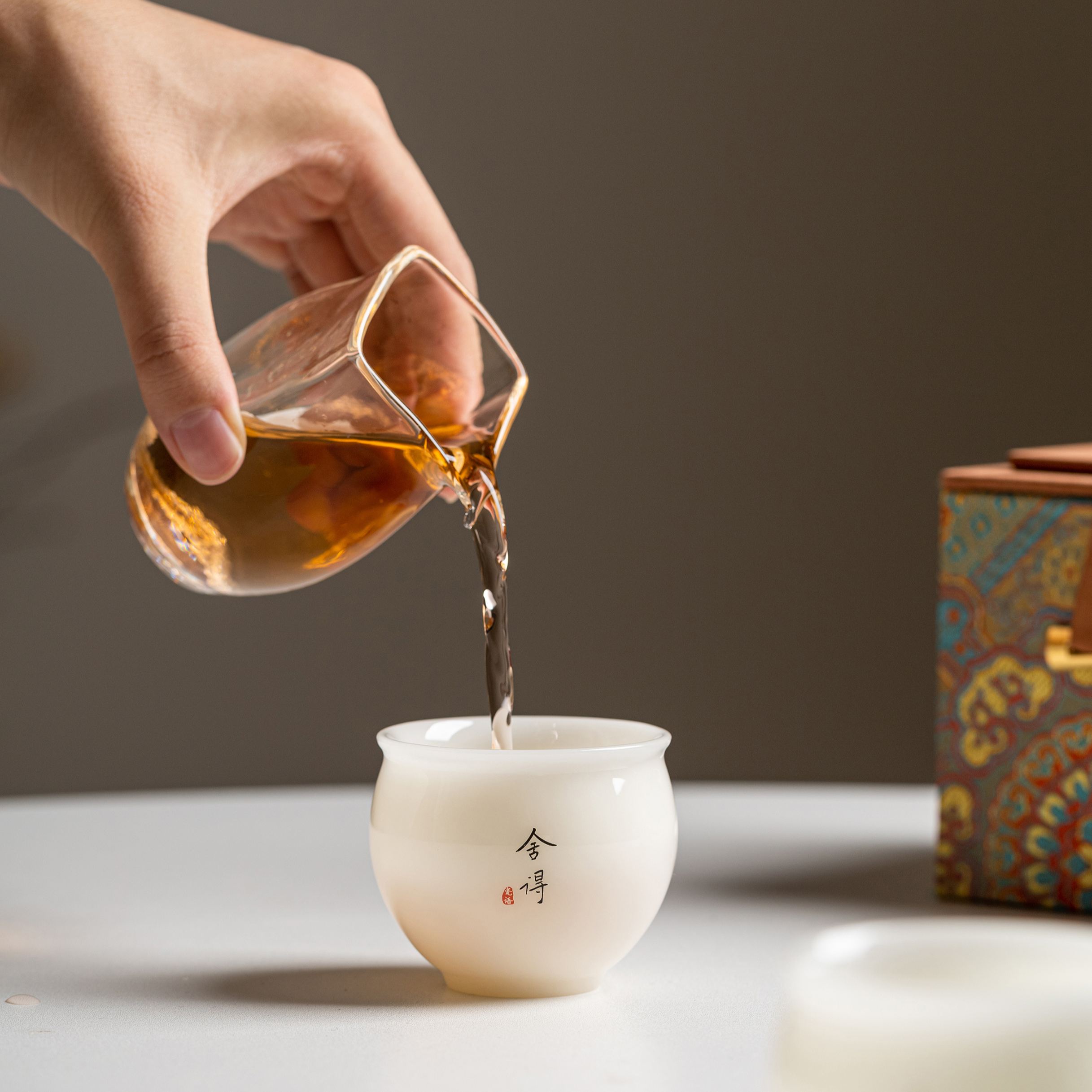 "Four States of Calm" - PuYu (璞玉) White Porcelain Two Cup Gift Set-TeaTsy Official Website
