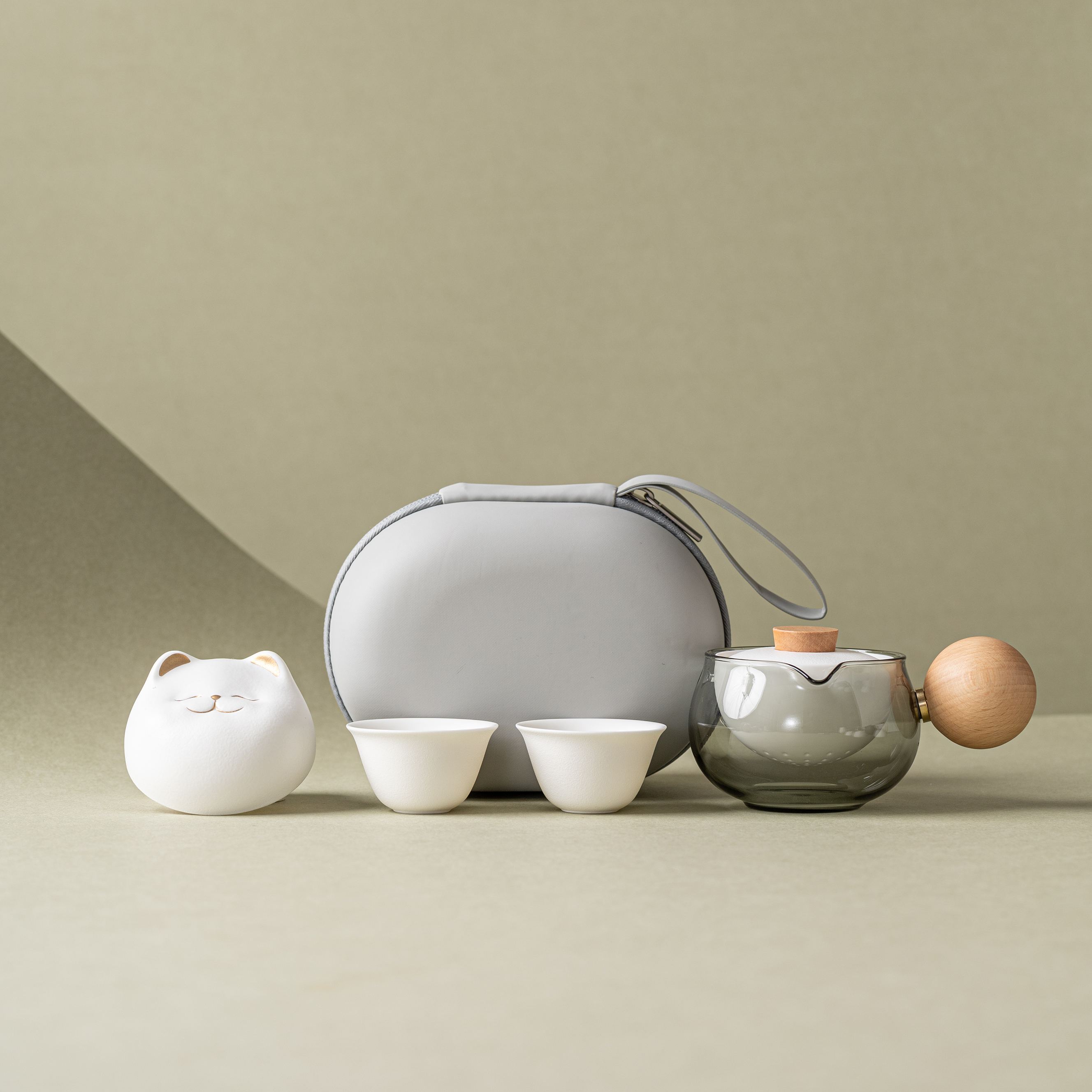“Cat's Fortune” - Portable Tea Set With Rotating Strainer-TeaTsy Official Website