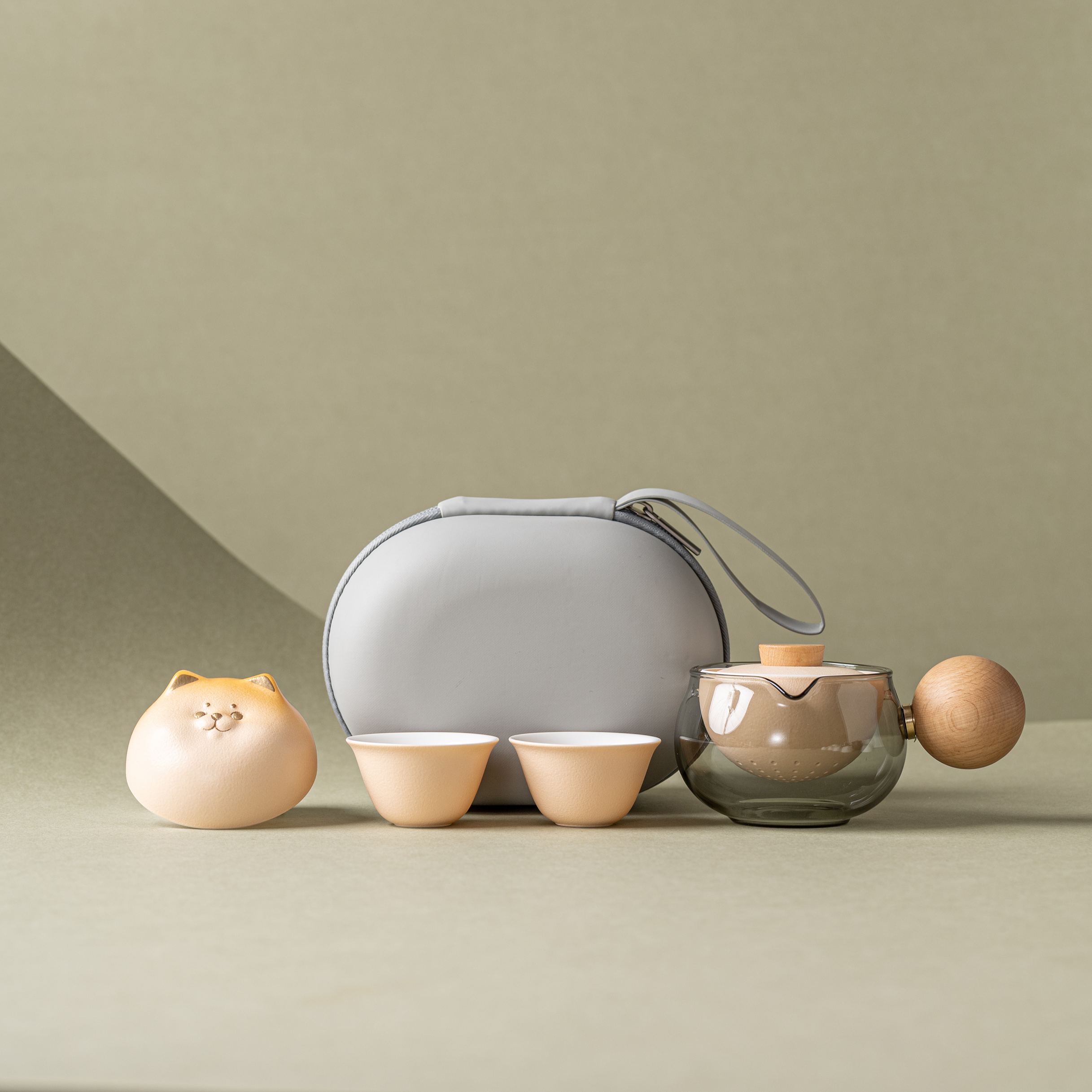 "Shiba Spin" - Portable Tea Set With Rotating Strainer-TeaTsy Official Website