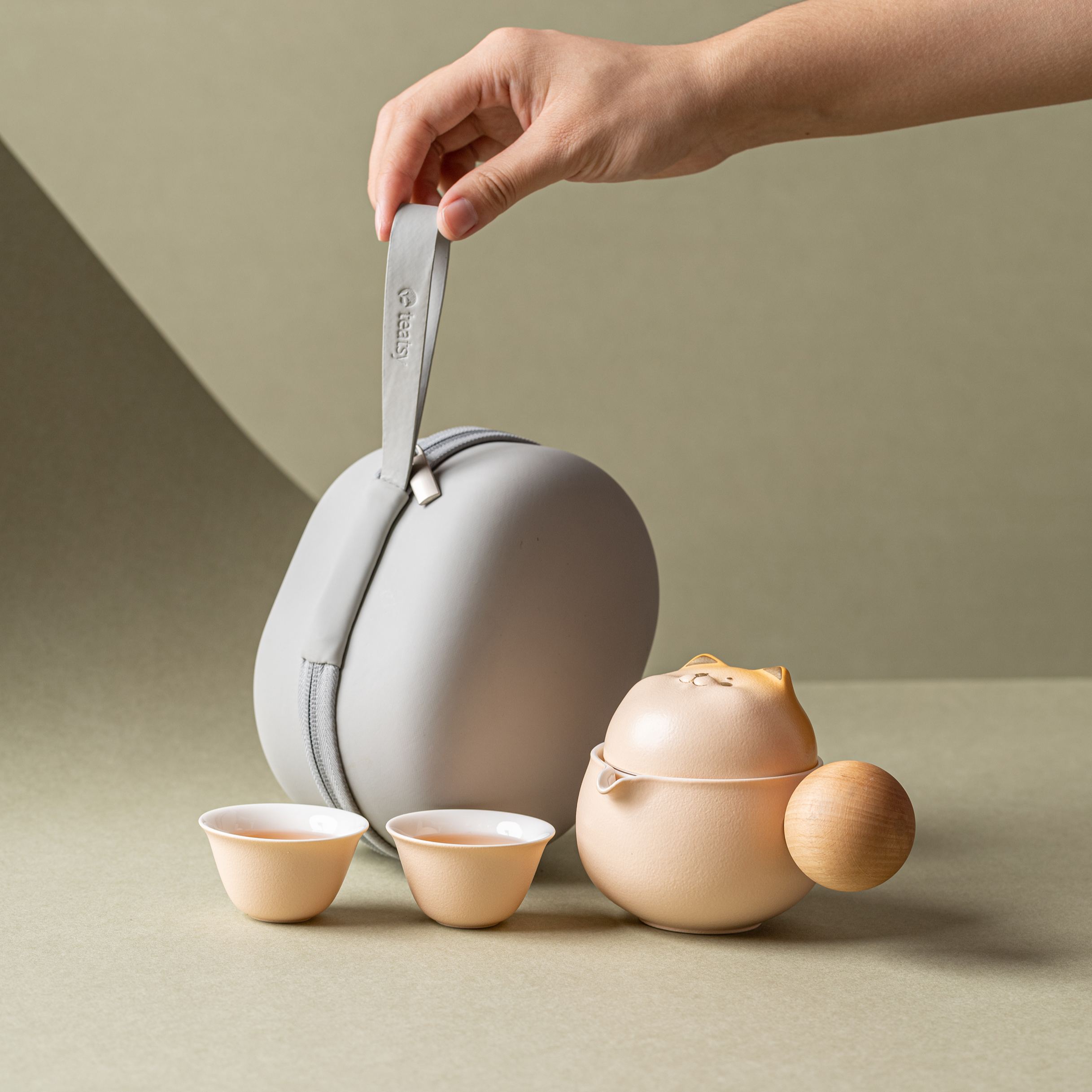 "Shiba Spin" - Portable Tea Set With Rotating Strainer-TeaTsy Official Website