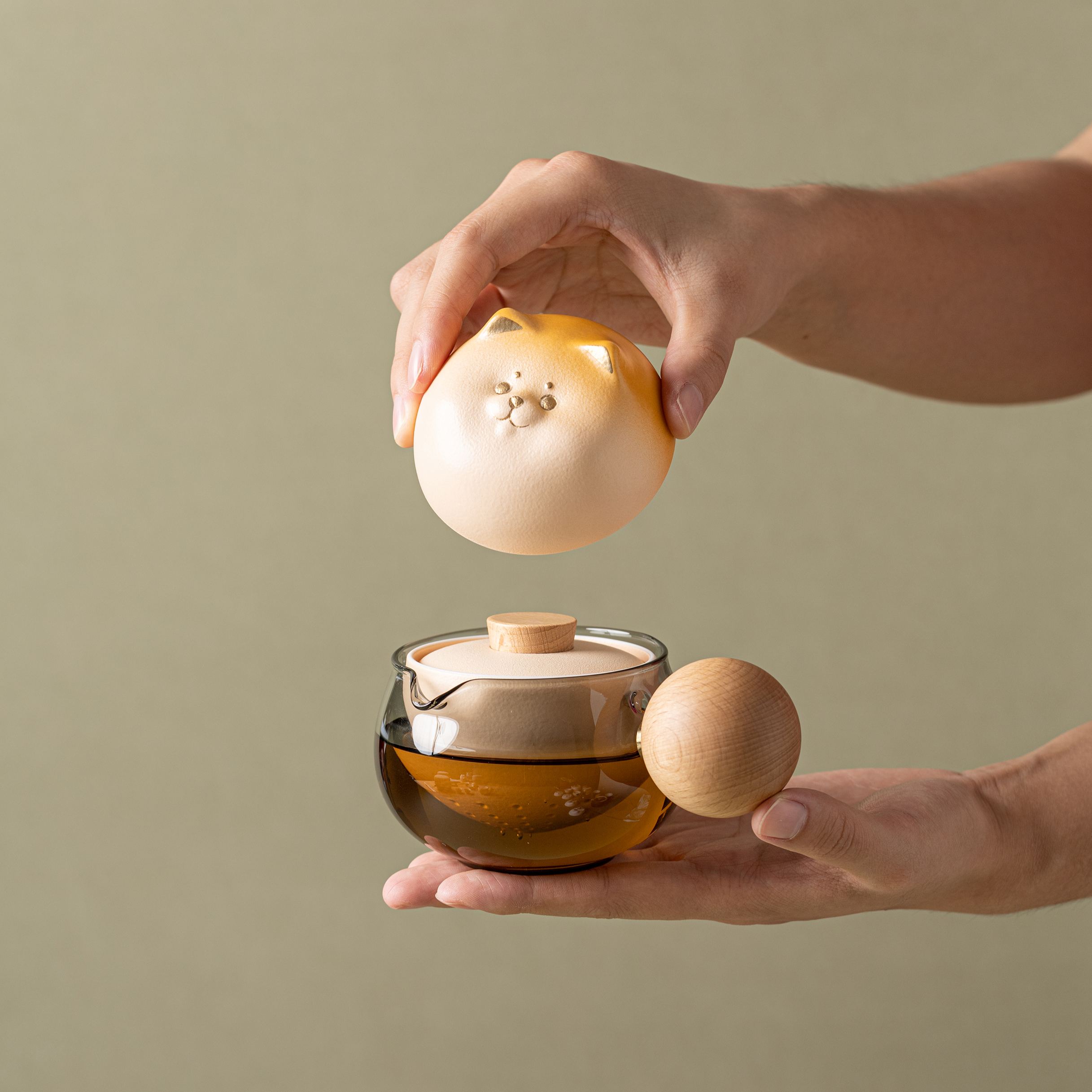 "Shiba Spin" - Portable Tea Set With Rotating Strainer-TeaTsy Official Website