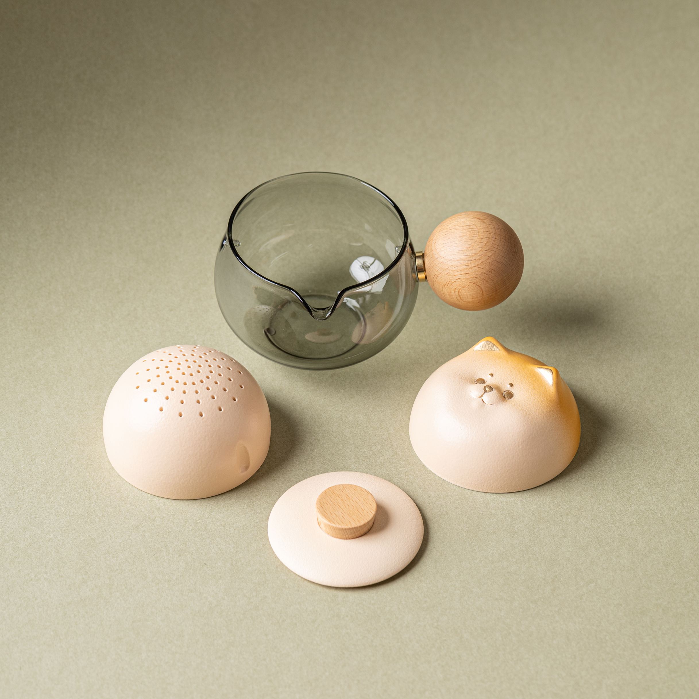 "Shiba Spin" - Portable Tea Set With Rotating Strainer-TeaTsy Official Website