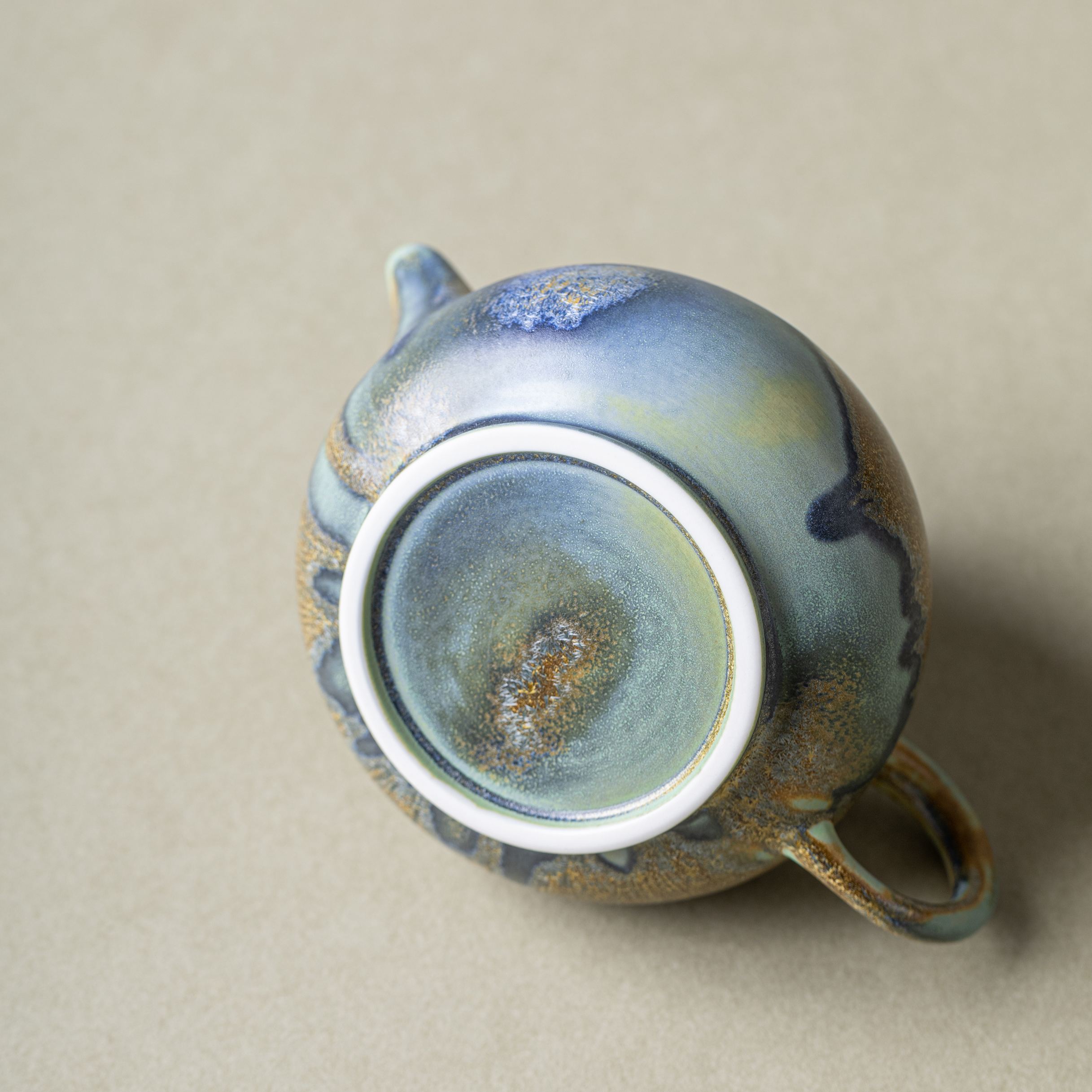 Thousand Miles of Rivers and Mountains/千里江山(Qian Li Jiang Shan) - Crystalline Glaze Glaze Xishi(西施) Teapot-TeaTsy Official Website